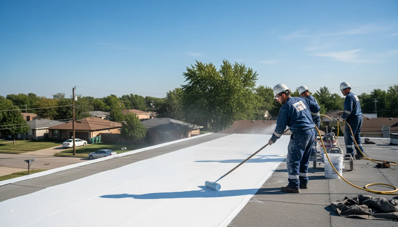 Commercial roof coating in Ashby, MA near me